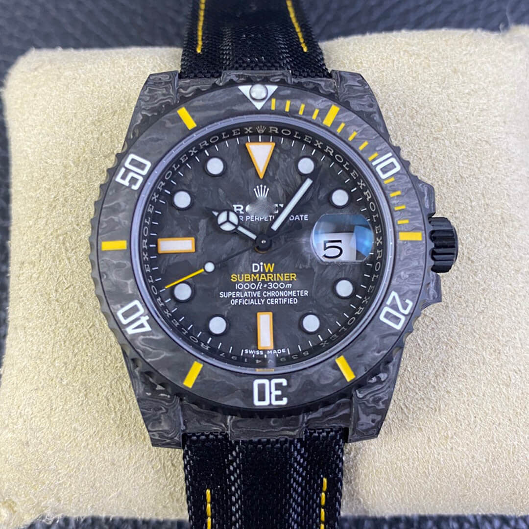 REPLICA SUBMARINER VS FACTORY CARBON FIBER BEZEL