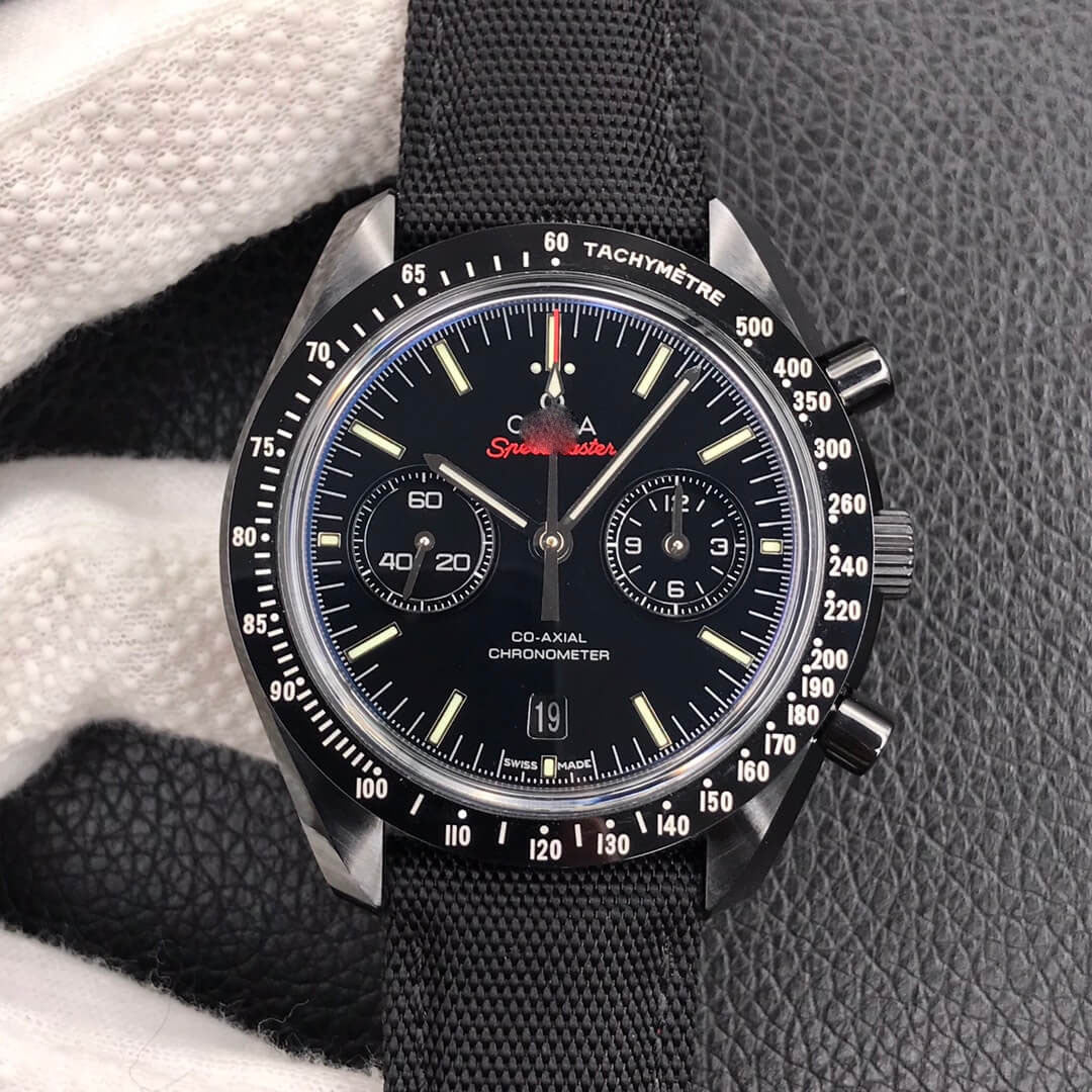 REPLICA SPEEDMASTER 311.92.44.51.01.003 OM FACTORY BLACK STRAP