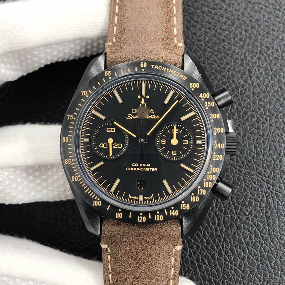 REPLICA SPEEDMASTER 311.92.44.51.01.006 OM FACTORY BROWN STRAP