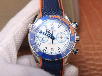 REPLICA SEAMASTER OCEAN UNIVERSE 600M 215.32.46.51.04.001 OM FACTORY BLUE STRAP