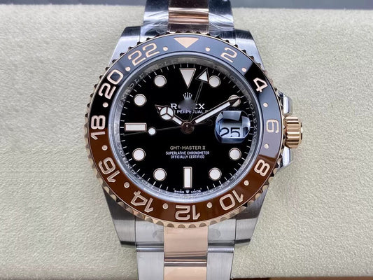 REPLICA GMT MASTER II M126711CHNR-0002 C+ FACTORY BLACK DIAL