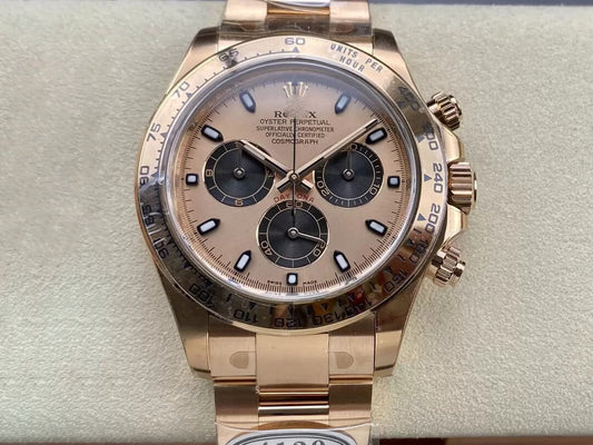 REPLICA COSMOGRAPH DAYTONA M116505-0009 CLEAN FACTORY GOLD STRAP