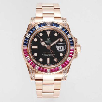 REPLICA GMT MASTER II 116759 SARU ROF FACTORY ROSE GOLD