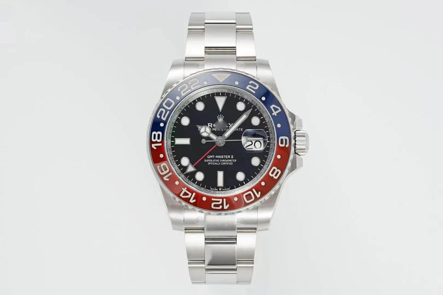 REPLICA GMT MASTER II M126710BLRO-0002 C+ FACTORY STAINLESS STEEL