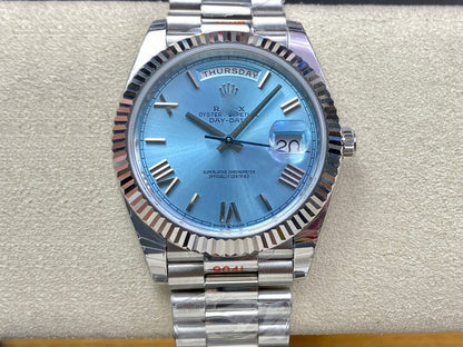 REPLICA DAY DATE M228236-0012 EW FACTORY SKY BLUE DIAL