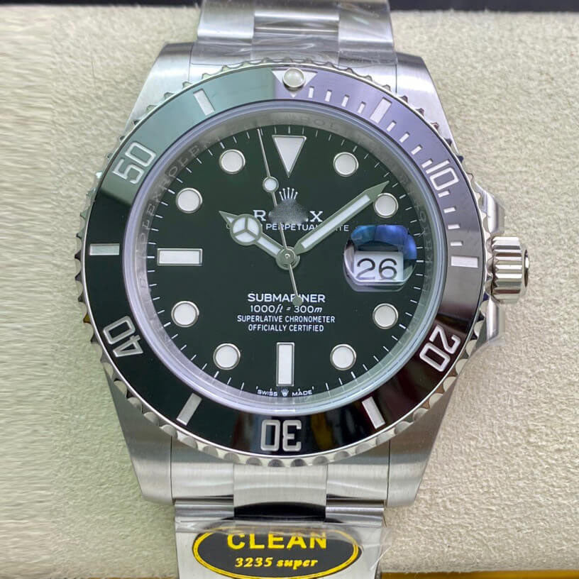 REPLICA SUBMARINER M126610LN-0001 41MM CLEAN FACTORY STAINLESS STEEL STRAP