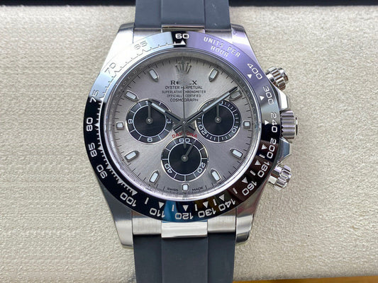 REPLICA COSMOGRAPH DAYTONA M116519LN-0027 CLEAN FACTORY RUBBER STRAP