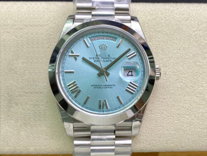 REPLICA DAY DATE M228206-0044 EW FACTORY BLUE DIAL