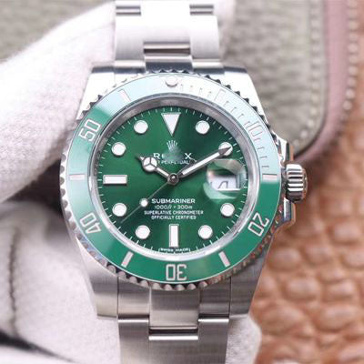 REPLICA SUBMARINER 116610LV-97200 NOOB FACTORY V11 GREEN DIAL