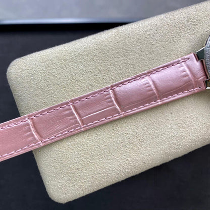 BALLON BLEU DE  33MM V6 FACTORY PINK LEATHER STRAP