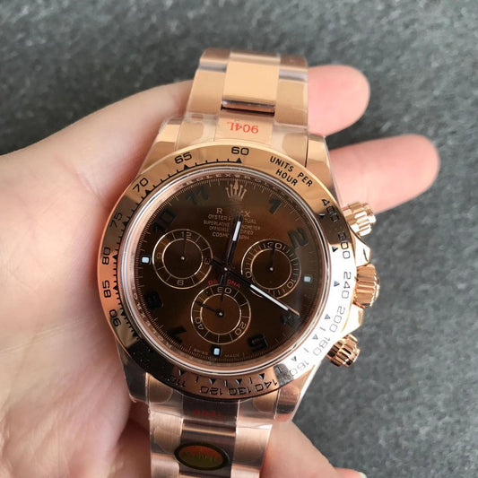 REPLICA DAYTONA M116505-0011 NOOB FACTORY ROSE GOLD STRAP