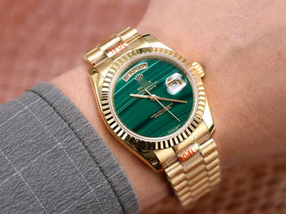 REPLICA DAY DATE PRESIDENT 18238 MALACHITE GREEN DIAL