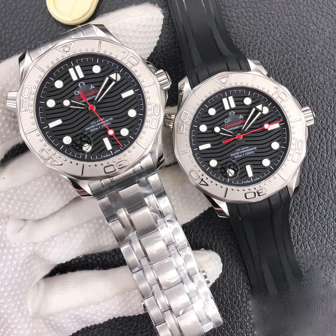 REPLICA SEAMASTER DIVER 300M 210.32.42.20.01.002 VS FACTORY BLACK STRAP