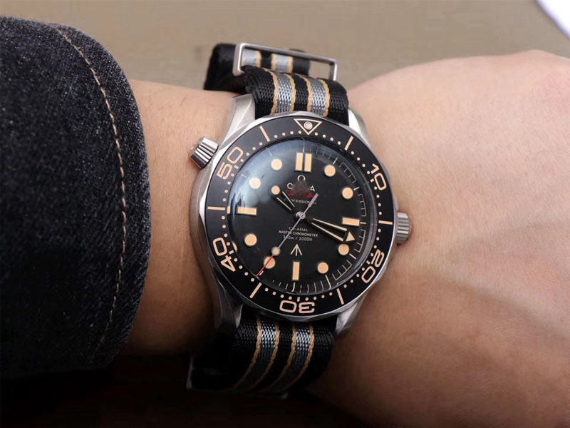 REPLICA SEAMASTER 210.92.42.20.01.001 JAMES BOND 007 VS FACTORY BLACK DIAL