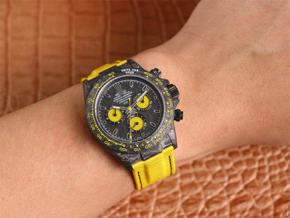 REPLICA DAYTONA DIW RETROFIT VERSION WWF FACTORY YELLOW STRAP