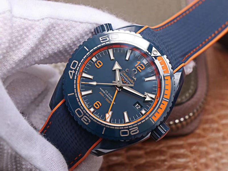 REPLICA SEAMASTER 215.92.46.22.03.001 GMT VS FACTORY BLUE CERAMIC