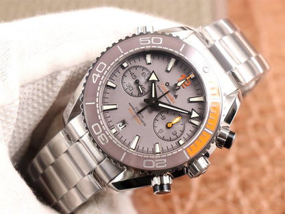 REPLICA SEAMASTER OCEAN UNIVERSE 600M 215.90.46.51.99.001 OM FACTORY STAINLESS STEEL STRAP