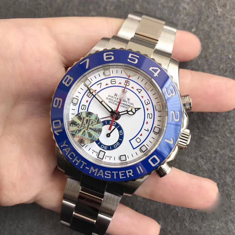 REPLICA YACHT-MASTER M116680-0002 JF FACTORY STAINLESS STEEL