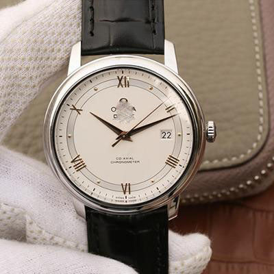 REPLICA DE VILLE PRESTIGE CO-AXIAL 39.5MM 424.13.40.20.02.005 MKS FACTORY SILVER DIAL