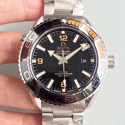 REPLICA SEAMASTER PLANET OCEAN 600M 215.30.44.21.01.002 OM FACTORY V2 BLACK DIAL