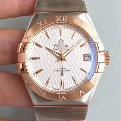 REPLICA CONSTELLATION 123.20.38.21.02.008 38MM 3S FACTORY WHITE TEXTURED DIAL