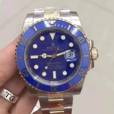 REPLICA SUBMARINER DATE 116613LB NOOB FACTORY V8 BLUE DIAL