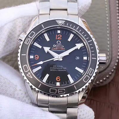 REPLICA SEAMASTER PLANET OCEAN 600M 45.5MM 232.30.46.21.01.003 OM FACTORY BLACK DIAL