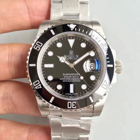 REPLICA SUBMARINER 114060 300M NOOB FACTORY V9 VERSION BLACK DIAL