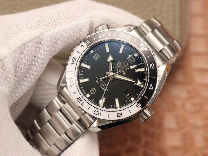 REPLICA SEAMASTER PLANET OCEAN 600M CO‑AXIAL MASTER CHRONOMETER GMT 215.30.44.22.01.001 43.5MM VS FACTORY