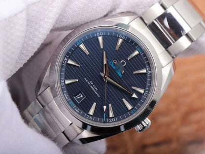 REPLICA SEAMASTER 220.10.41.21.03.001 VS FACTORY BLUE DIAL