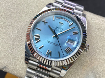 REPLICA DAY DATE M228236-0012 EW FACTORY SKY BLUE DIAL