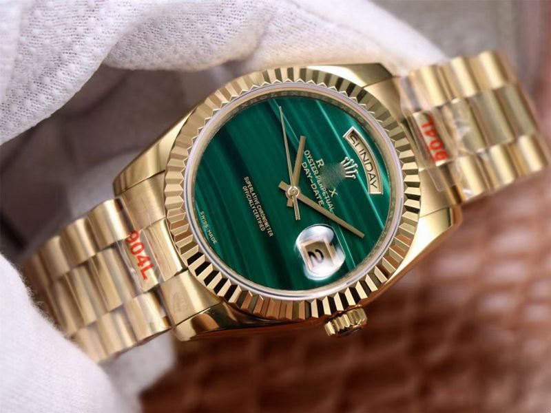 REPLICA DAY DATE PRESIDENT 18238 MALACHITE GREEN DIAL