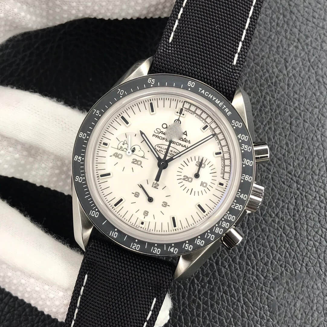 REPLICA SPEEDMASTER SNOOPY AWARD 311.32.42.30.04.003 OM FACTORY BLACK STRAP