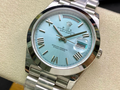 REPLICA DAY DATE M228206-0044 EW FACTORY BLUE DIAL