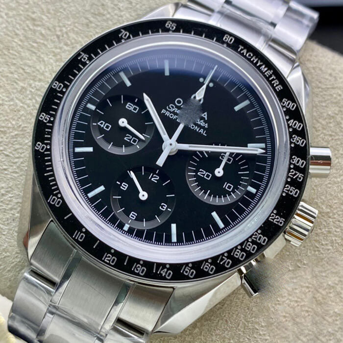 REPLICA SPEEDMASTER 311.30.42.30.01.005 OM FACTORY STAINLESS STEEL STRAP