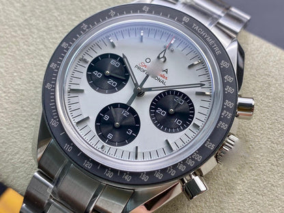 REPLICA SPEEDMASTER 42MM OM FACTORY STAINLESS STEEL STRAP