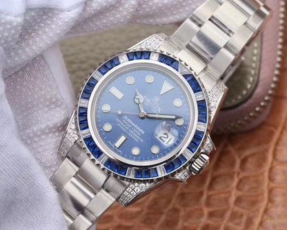 REPLICA SUBMARINER DATE 116619LB DIAMOND CUSTOMIZED EDITION GS FACTORY BLUE DIAL