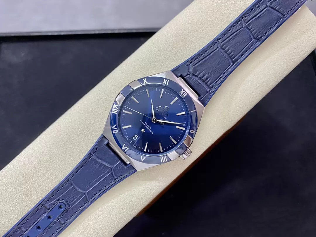 REPLICA SBF CONSTELLATION 131.33.41.21.03.001 VS FACTORY BLUE LEATHER STRAP