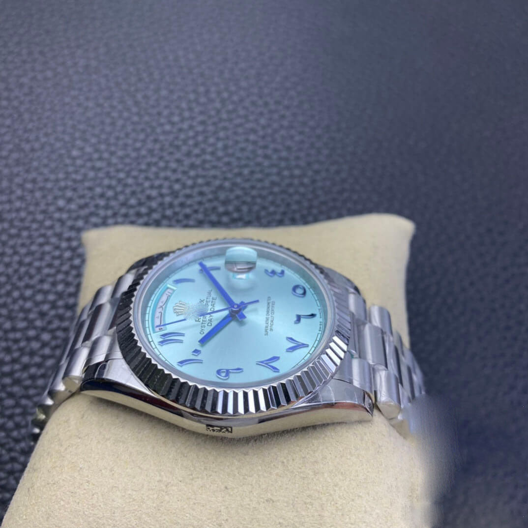 REPLICA DAY DATE BP FACTORY ICE BLUE DIAL