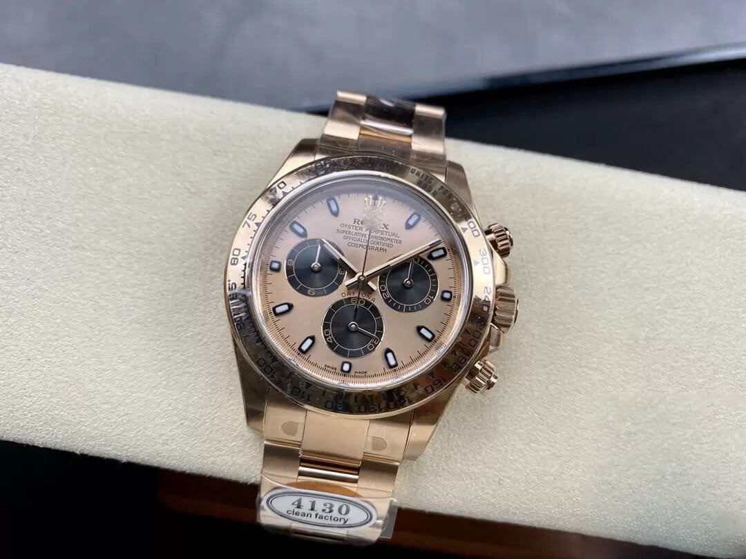 REPLICA COSMOGRAPH DAYTONA M116505-0009 CLEAN FACTORY GOLD STRAP