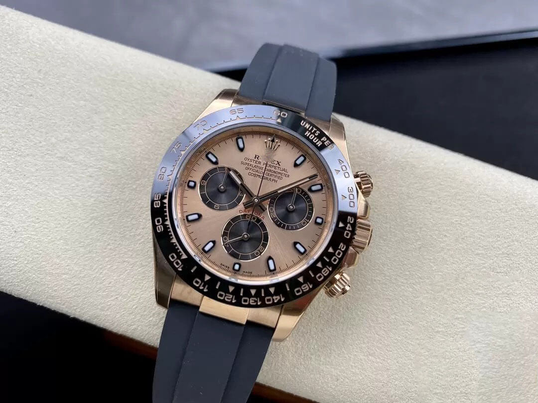 REPLICA COSMOGRAPH DAYTONA M116515LN-0018 CLEAN FACTORY CERAMIC RUBBER STRAP