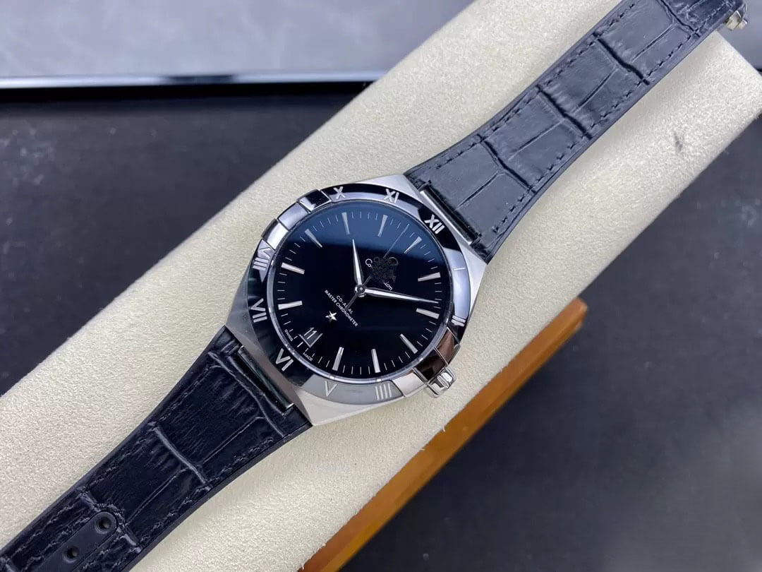 REPLICA SBF CONSTELLATION 131.33.41.21.01.001 VS FACTORY BLACK LEATHER STRAP