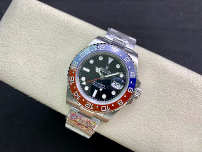 REPLICA GMT MASTER II M126710BLRO-0002 CLEAN FACTORY BLACK DIAL