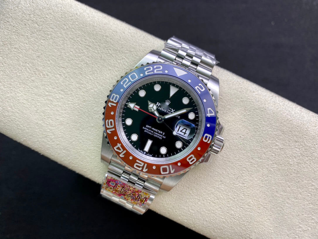 REPLICA GMT MASTER II M126710BLRO-0001 CLEAN FACTORY BLACK DIAL