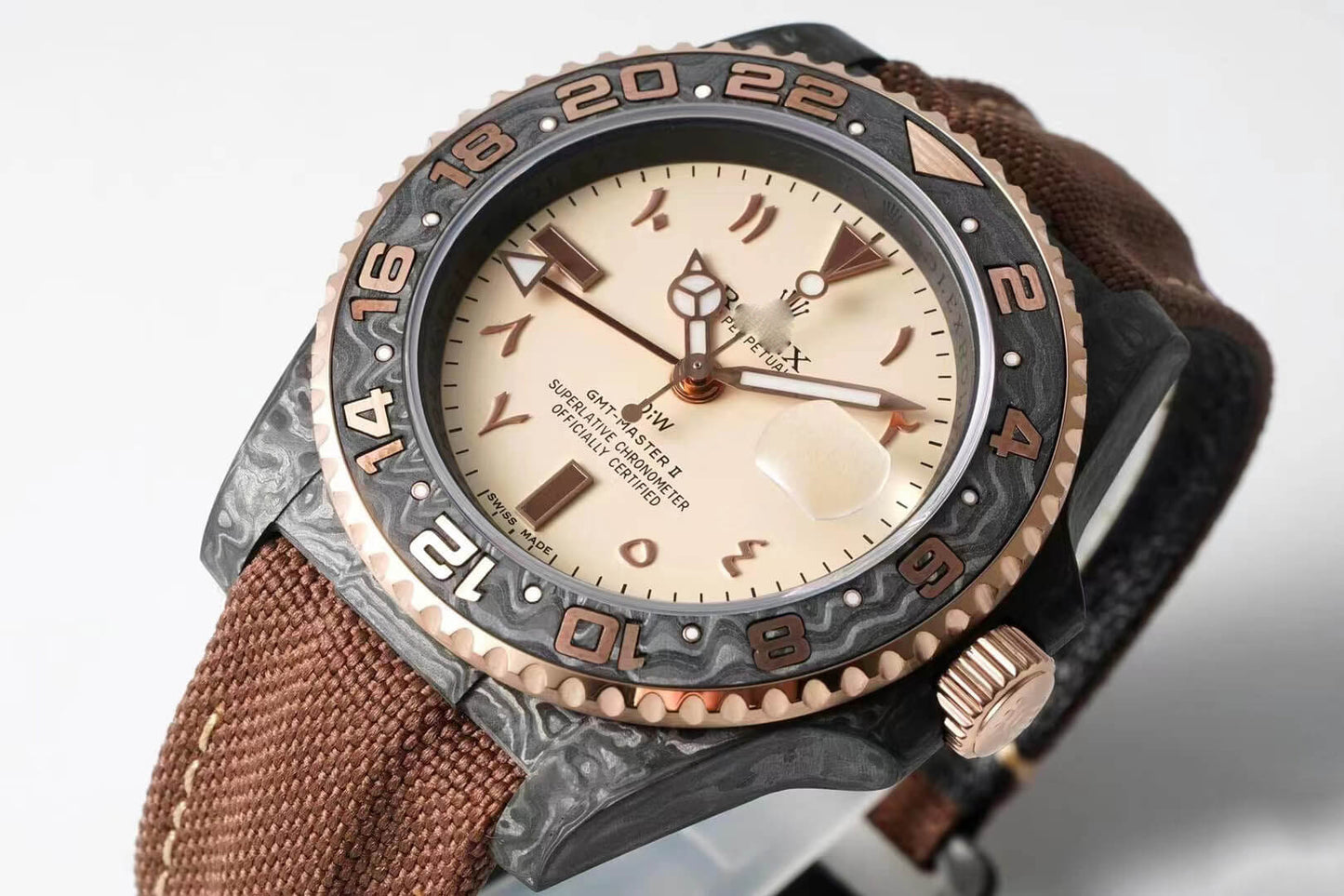 REPLICA GMT-MASTER II DIW BROWN STRAP