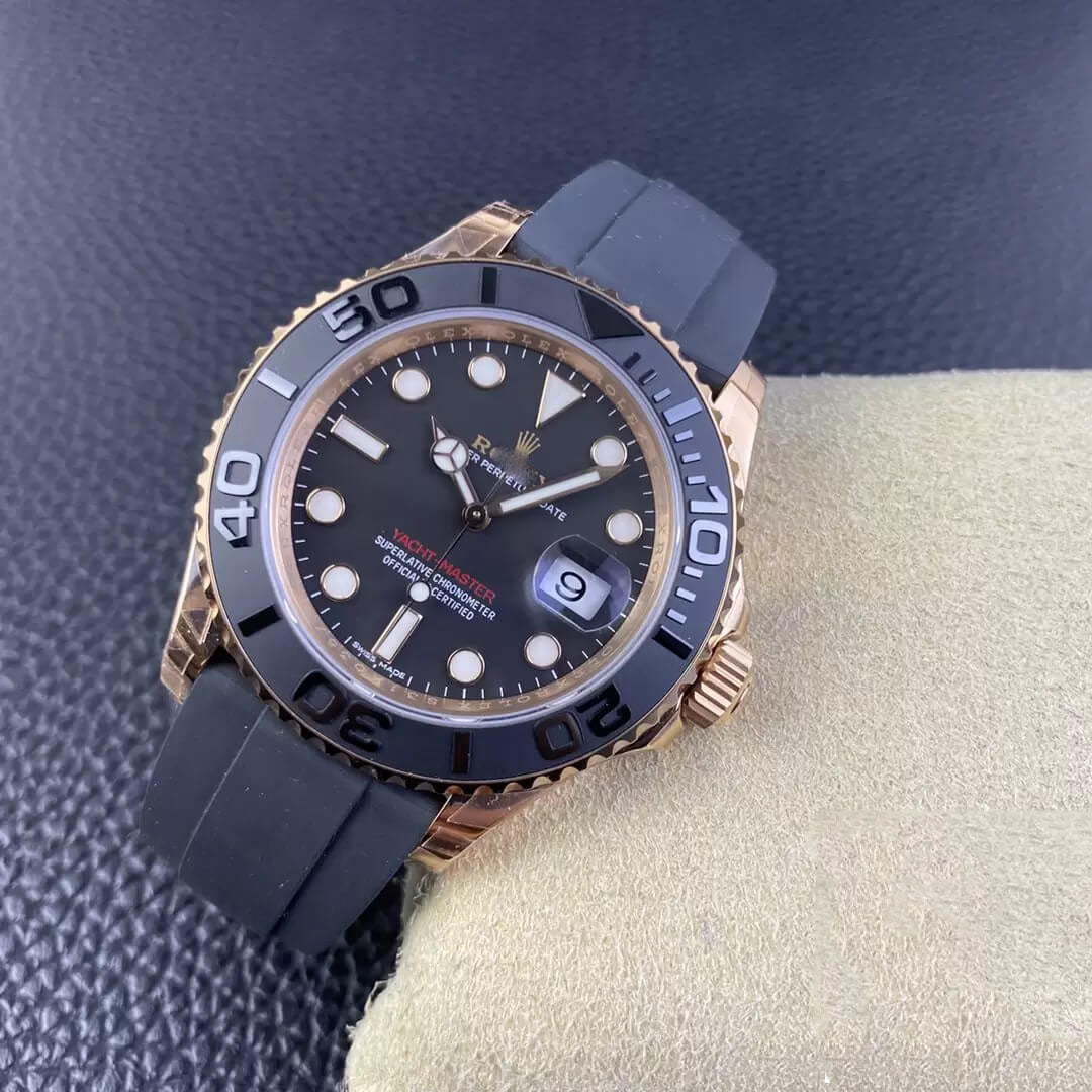 REPLICA YACHT MASTER M126655-0002 40MM VS FACTORY BLACK STRAP