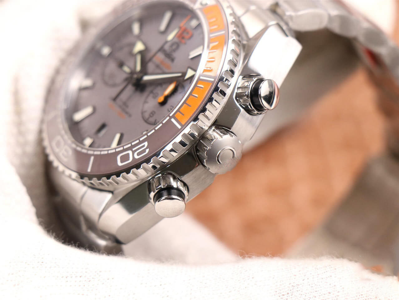 REPLICA SEAMASTER OCEAN UNIVERSE 600M 215.90.46.51.99.001 OM FACTORY STAINLESS STEEL STRAP