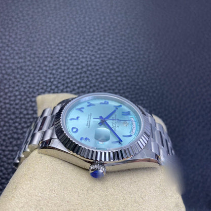 REPLICA DAY DATE BP FACTORY ICE BLUE DIAL