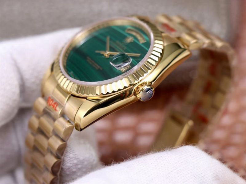 REPLICA DAY DATE PRESIDENT 18238 MALACHITE GREEN DIAL