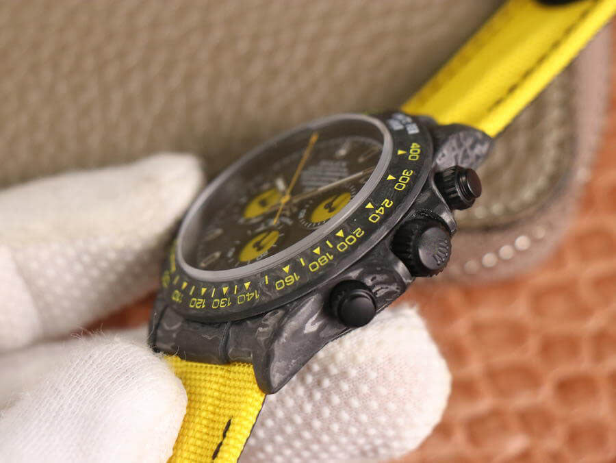 REPLICA DAYTONA DIW RETROFIT VERSION WWF FACTORY YELLOW STRAP